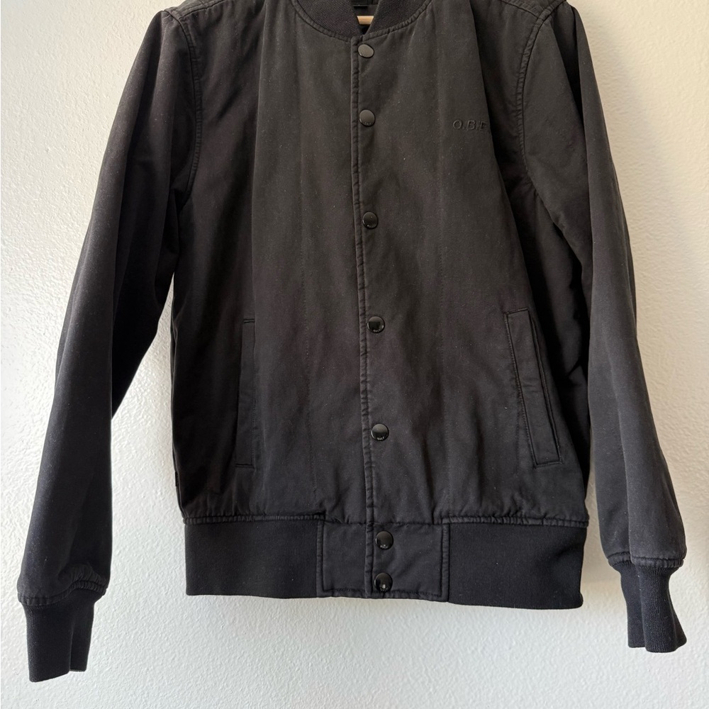 Obey Men's Black Bomber Jacket